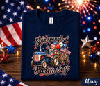 4th of July Farm Boy Shirt, Star Spangled Farm Boy Tee, Patriotic Tractor Forth of July Shirt, American Farmer Independence Day Gift USA