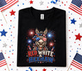 4th of July Donkey Shirt, Red White and Heehaw Tee
