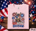 4th of July Donkey Shirt, Red White and Heehaw Tee, Patriotic Donkey Forth of July Shirt, Funny Independence Day USA Party Shirt Gift