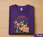 4th of July Chicken Shirt, Livin Cluckin Free Tee, Patriotic Chicken Forth of July Shirt, Happy 4th of July Farm Animal USA Gift Tee