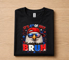 It's 4th of July Bruh Shirt, Funny Patriotic Eagle Tee
