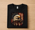 Patriotic Bald Eagle American Flag Shirt, 4th of July Independence Day Tee