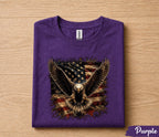 Patriotic Bald Eagle American Flag Shirt, Majestic Eagle Independence Day Tee, USA Freedom 4th of July T-Shirt Gift Forth of July