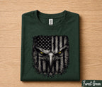 Patriotic Eagle Face 4th of July Shirt, American Flag Bald Eagle Tee, USA Freedom Independence Day T-Shirt Gift Forth of July