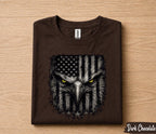 Patriotic Eagle Face 4th of July Shirt, American Flag Bald Eagle Tee, USA Freedom Independence Day T-Shirt Gift Forth of July