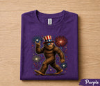 Patriotic Bigfoot 4th of July Shirt, Sasquatch Fireworks Tee, USA Independence Day Shirt, American Pride Bigfoot Gift Forth of July