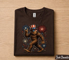 Patriotic Bigfoot 4th of July Shirt, Sasquatch Fireworks Tee, USA Independence Day Shirt, American Pride Bigfoot Gift Forth of July