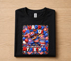 Happy 4th Of July And Yes It's My Birthday Shirt, Independence Day Birthday Tee