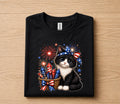 Cute Patriotic Kitten Shirt, 4th Of July Cat Lover Tee