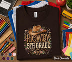 Howdy 5th Grade Shirt, Western Back to School Tee, Cowboy First Day of 5th Grade Shirt, Cute Cowgirl Shirt, Country School Outfit Gift Idea