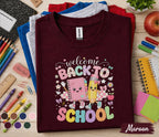 Welcome Back to School Shirt, Cute Teacher Back to School Tee, First Day of School T-Shirt, Preschool Kindergarten Classroom Apparel Gift