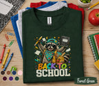 Back to School Raccoon Shirt, Cute Raccoon School Tee, Funny Student Back to School T-Shirt, First Day of School Gift, Teacher Student Gift