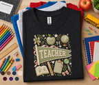Teacher Pennant Shirt, Cute Coquette Teacher Tee