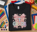5th Grade Bow Shirt, Cute Coquette Back to School Tee