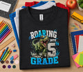 Roaring Into 5th Grade Shirt, Dinosaur Back to School Tee