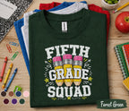 Fifth Grade Squad Shirt, 5th Grade Back to School Tee, Cute Pencil School Shirt, First Day of 5th Grade Shirt, Elementary Student Gift