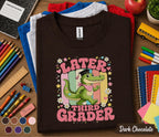Later Third Grader Shirt, Cute Alligator Graduation Shirt, Last Day of 3rd Grade Tee, Retro School Shirt, Elementary Graduation Gift Kids
