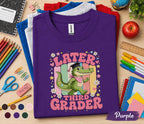 Later Third Grader Shirt, Cute Alligator Graduation Shirt, Last Day of 3rd Grade Tee, Retro School Shirt, Elementary Graduation Gift Kids
