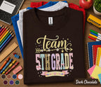 Team 5th Grade Shirt, Cute Matching Fifth Grade Teacher Team Tee, Back to School Classroom Shirt, Elementary School Teacher Gift