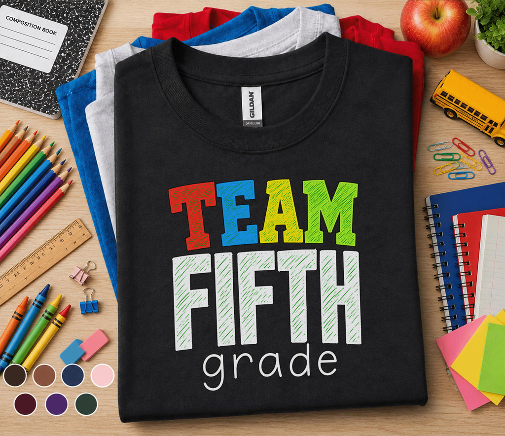 Team Fifth Grade Shirt, 5th Grade Teacher Team Tee
