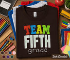 Team Fifth Grade Shirt, 5th Grade Teacher Team Tee, Back to School Classroom Shirt, Elementary Teacher Gift, School Staff Matching Outfit