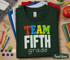 Team Fifth Grade Shirt, 5th Grade Teacher Team Tee, Back to School Classroom Shirt, Elementary Teacher Gift, School Staff Matching Outfit