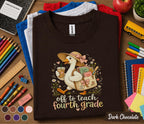 Off to Teach Fourth Grade Shirt, 4th Grade Teacher Shirt, Goose Teacher Tee, Back to School Teacher Gift, Elementary School Teacher Outfit