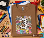 Third Grade Back to School Shirt, 3rd Grade Student Tee, First Day of Third Grade Shirt, Colorful School Outfit, Kids Back to School Gift