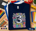 Third Grade Back to School Shirt, 3rd Grade Student Tee, First Day of Third Grade Shirt, Colorful School Outfit, Kids Back to School Gift
