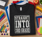Straight Into 3rd Grade Shirt, First Day of Third Grade Tee