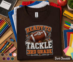 Ready to Tackle 3rd Grade Shirt, Football Back to School Tee, First Day of Third Grade Shirt, Sports Student Gift, Kids Football School Tee