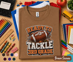Ready to Tackle 3rd Grade Shirt, Football Back to School Tee, First Day of Third Grade Shirt, Sports Student Gift, Kids Football School Tee