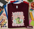 Later Third Grader Shirt, Cute Third Grade Alligator Back to School Shirt, First Day of 3rd Grade Tee, Funny Student Gift for Girls Kids