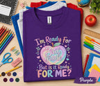 I'm Ready For 3rd Grade Shirt, First Day of Third Grade Tee, Cute Back to School Shirt for Girls, Funny Student Gift, Teacher School Outfit