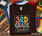 3rd Grade Teacher Shirt, Back to School Teacher Tee, Third Grade Teacher Gift, First Day of School Shirt, Elementary School Teacher Apparel