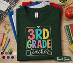 3rd Grade Teacher Shirt, Back to School Teacher Tee, Third Grade Teacher Gift, First Day of School Shirt, Elementary School Teacher Apparel