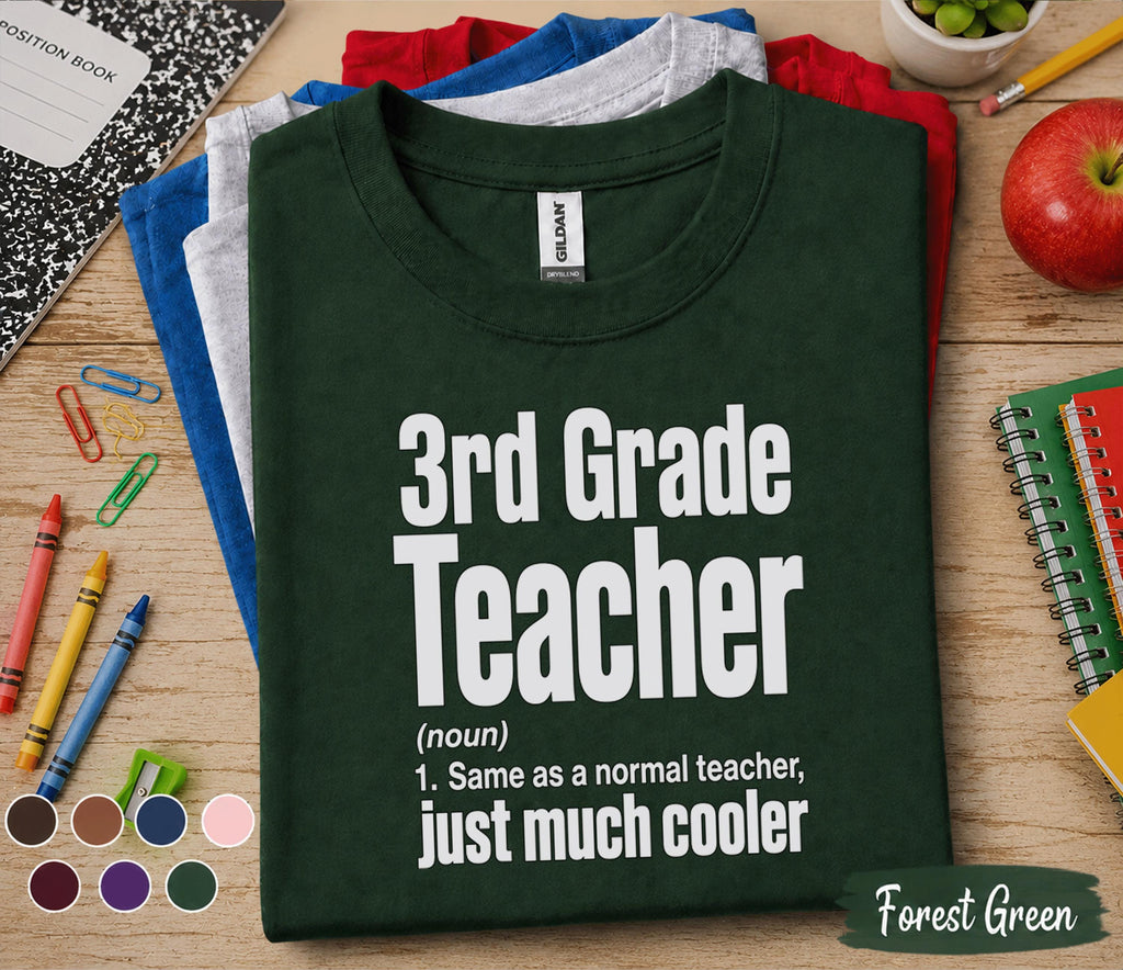 3rd Grade Teacher Shirt, Third Grade Teacher Definition Tee, Funny Elementary School Teacher Gift, Back to School Educator Shirt