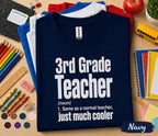 3rd Grade Teacher Shirt, Third Grade Teacher Definition Tee, Funny Elementary School Teacher Gift, Back to School Educator Shirt