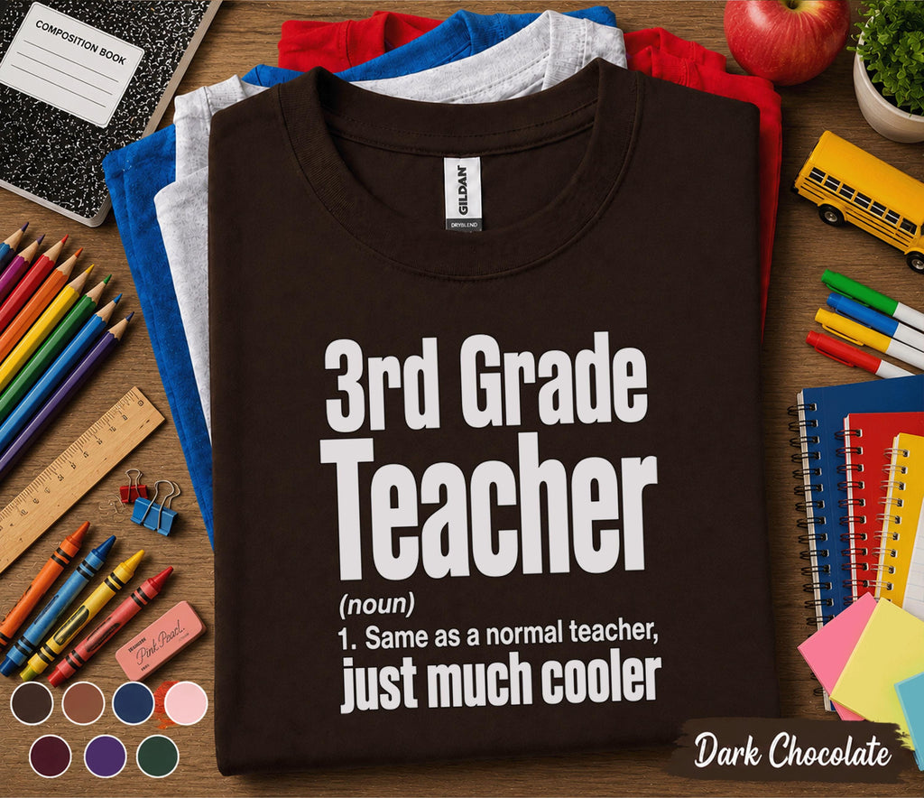 3rd Grade Teacher Shirt, Third Grade Teacher Definition Tee, Funny Elementary School Teacher Gift, Back to School Educator Shirt