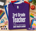 3rd Grade Teacher Shirt, Third Grade Teacher Definition Tee, Funny Elementary School Teacher Gift, Back to School Educator Shirt