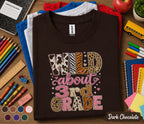 Wild About 3rd Grade Shirt, Leopard Back to School Tee, First Day of Third Grade Shirt, Cute Animal Print 3rd Grader Outfit