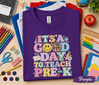 It's a Good Day to Teach Pre-K Shirt Cute Teacher Back to School Tee Preschool Classroom Outfit First Day of School Teacher Gift Idea