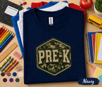 Pre-K Camo Back to School Shirt Preschool Student First Day of Pre-K Tee Camouflage School Outfit Kids Teacher Gift Kindergarten Ready
