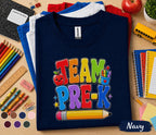 Team Pre-K Shirt Back to School Teacher Student Tee Group Preschool Classroom Outfit Matching First Day of School Kids Teacher Matching Gift
