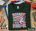 Rollin Into Pre-K Shirt Unicorn Roller Skates Back to School Tee First Day of Preschool Cute Pre-K Student Gift Girls School Outfit