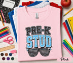 Pre-K Stud Shirt Funny Back to School Shirt First Day of Pre-K Tee Preschool Student Outfit Cool Kids School Shirt Preschool Gift Idea