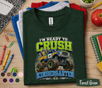 I'm Ready to Crush Kindergarten Shirt Monster Truck Back to School Tee First Day of Kindergarten Shirt Boys School Outfit Kids Gift
