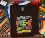 Watch Out Pre-K Here I Come Shirt First Day of Pre K Tee Back to School Shirt Preschool Toddler Outfit Kindergarten Ready Kids Gift