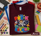 To Pre-K and Beyond Shirt First Day of Pre K Tee Astronaut Back to School Shirt Space Preschool Outfit Toddler Kindergarten Ready Kids Gift