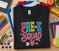 Pre-K Squad Shirt First Day of Pre K Shirt Group Back to School Kids Tee Preschool Matching Shirt Cute Toddler School...